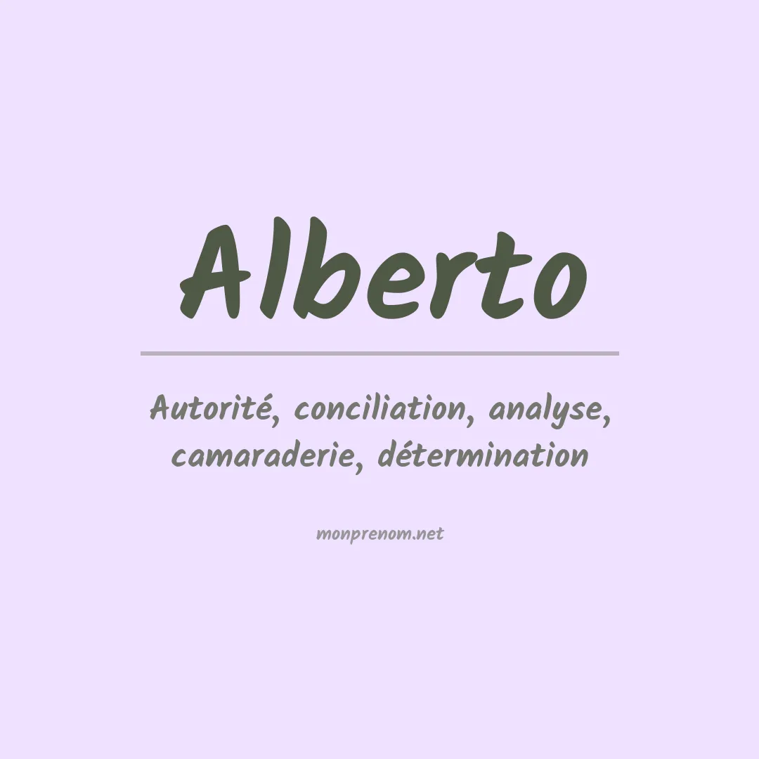 Prénom Alberto