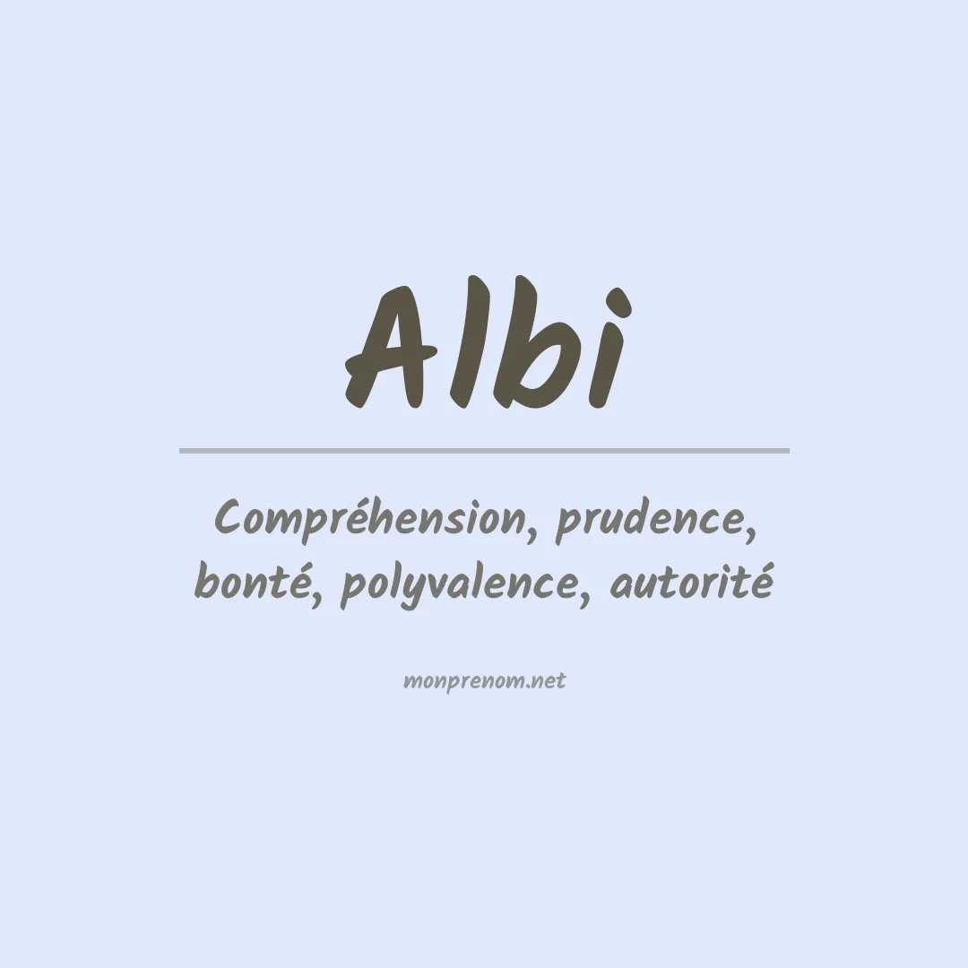 Prénom Albi