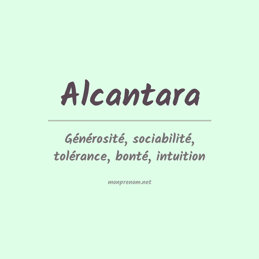 Prénom Alcantara