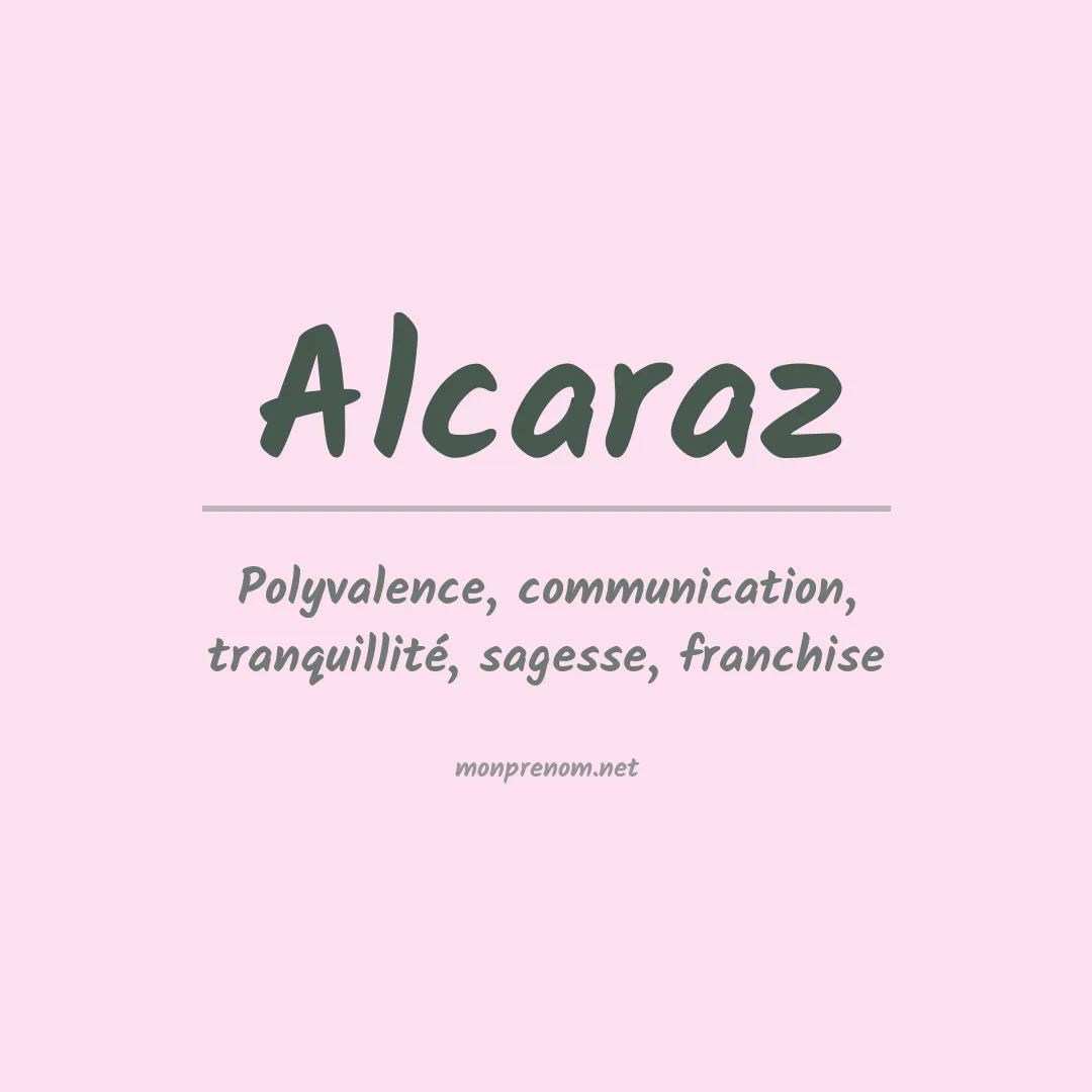 Prénom Alcaraz