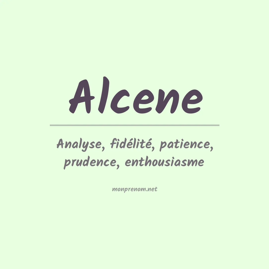 Signification du prénom Alcene