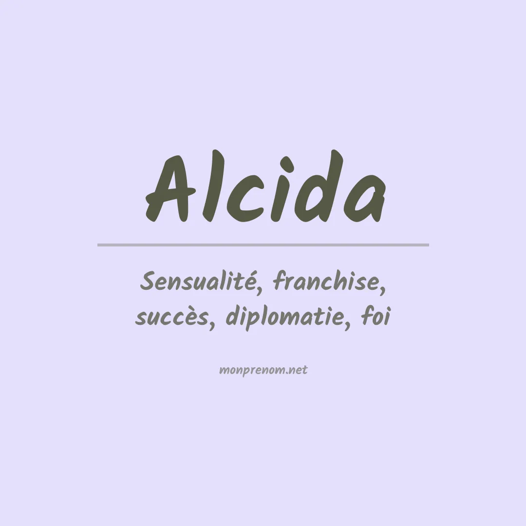 Prénom Alcida