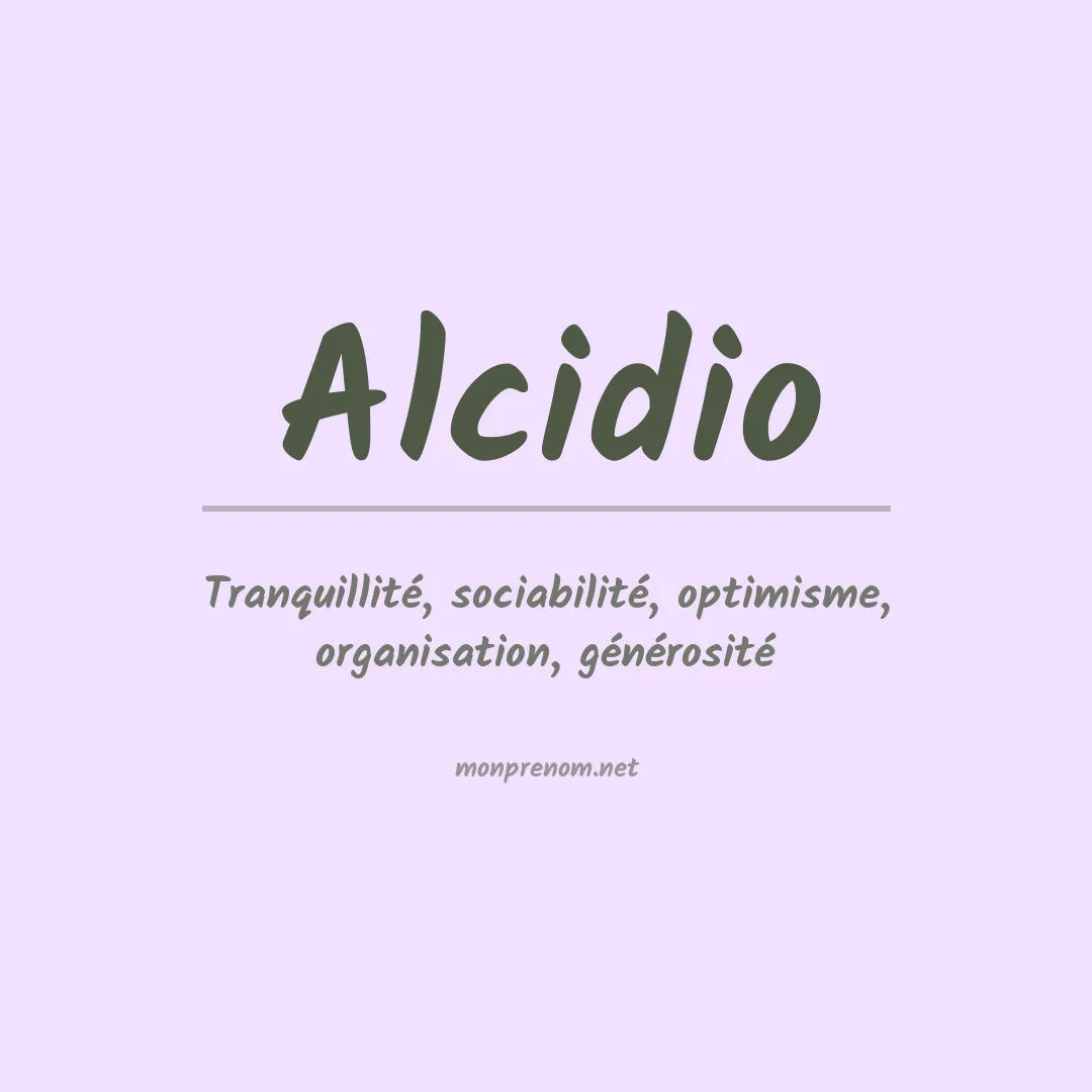 Prénom Alcidio