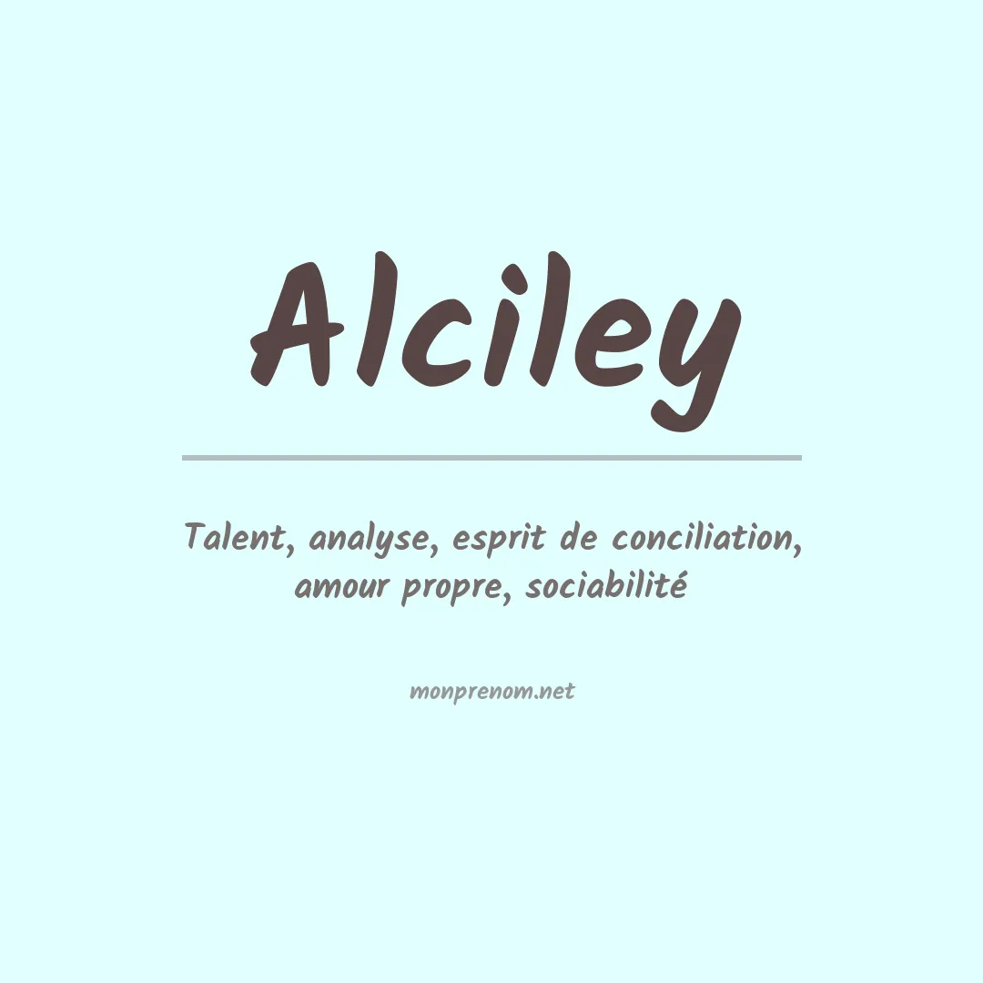 Prénom Alciley