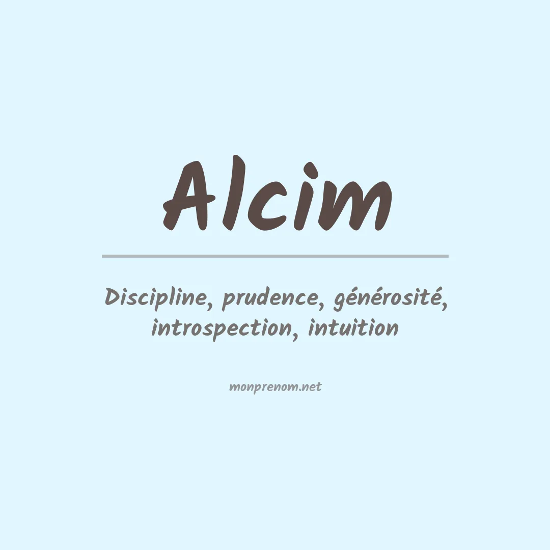 Signification du prénom Alcim