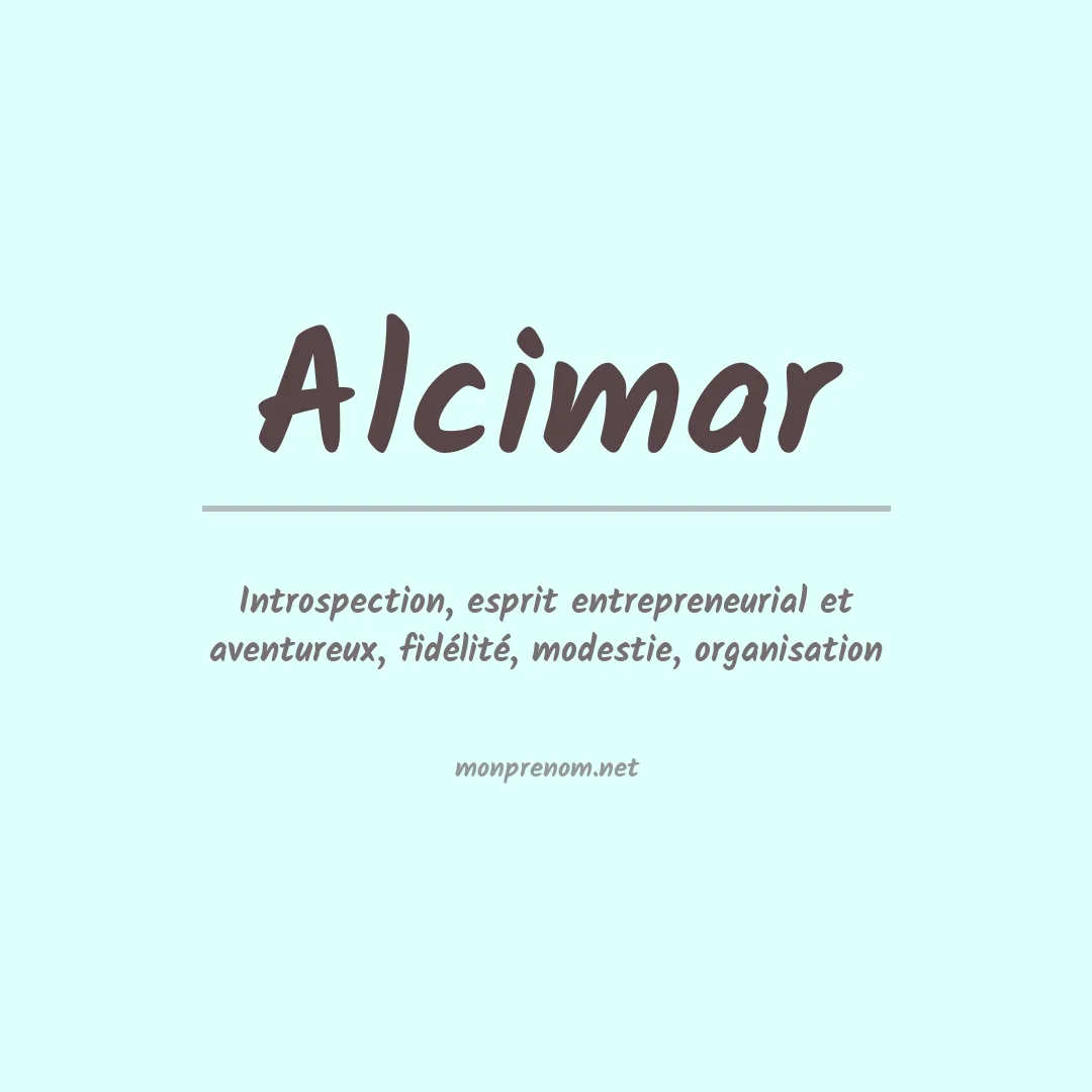 Signification du prénom Alcimar