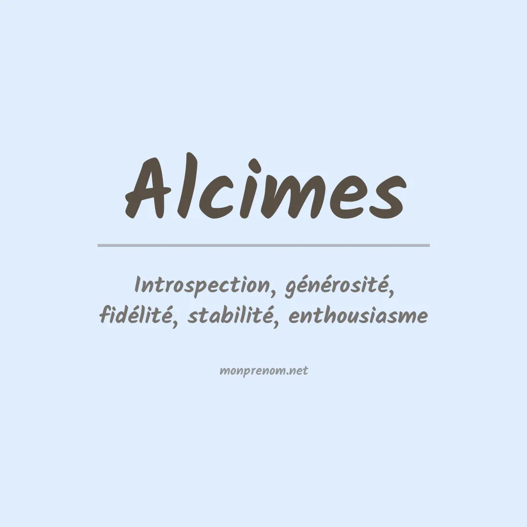 Signification du prénom Alcimes