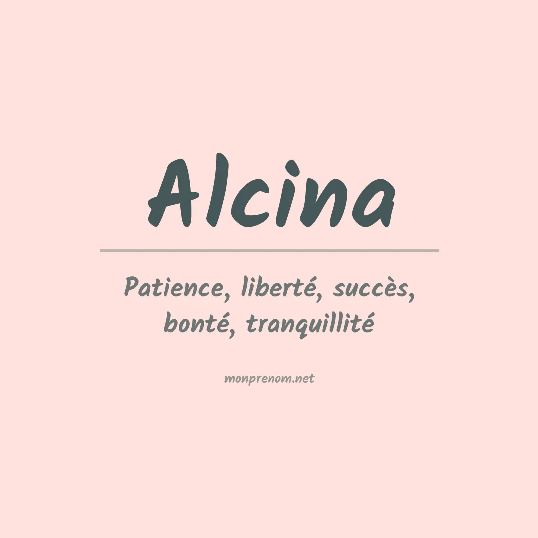 Prénom Alcina