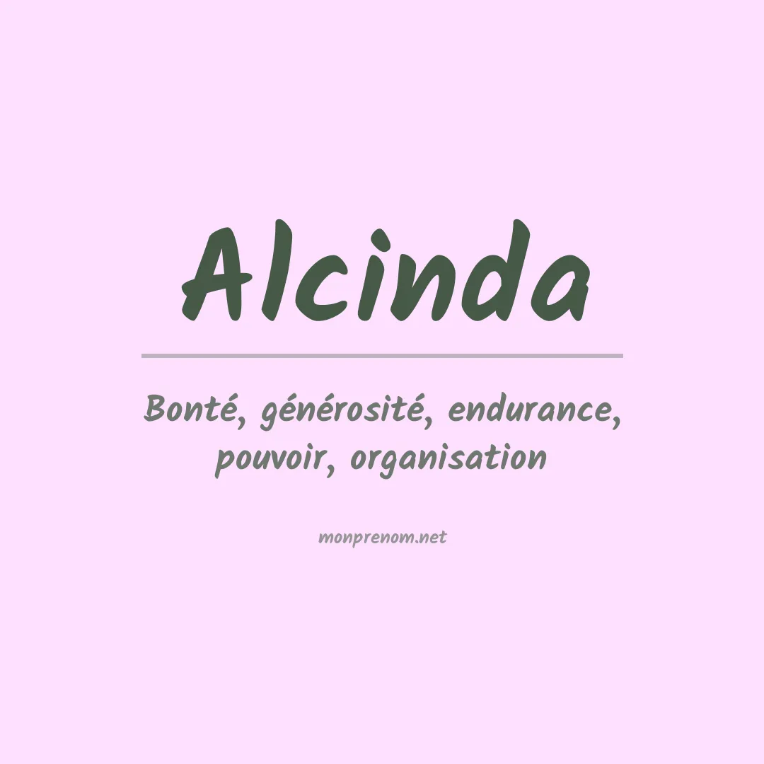 Signification du prénom Alcinda