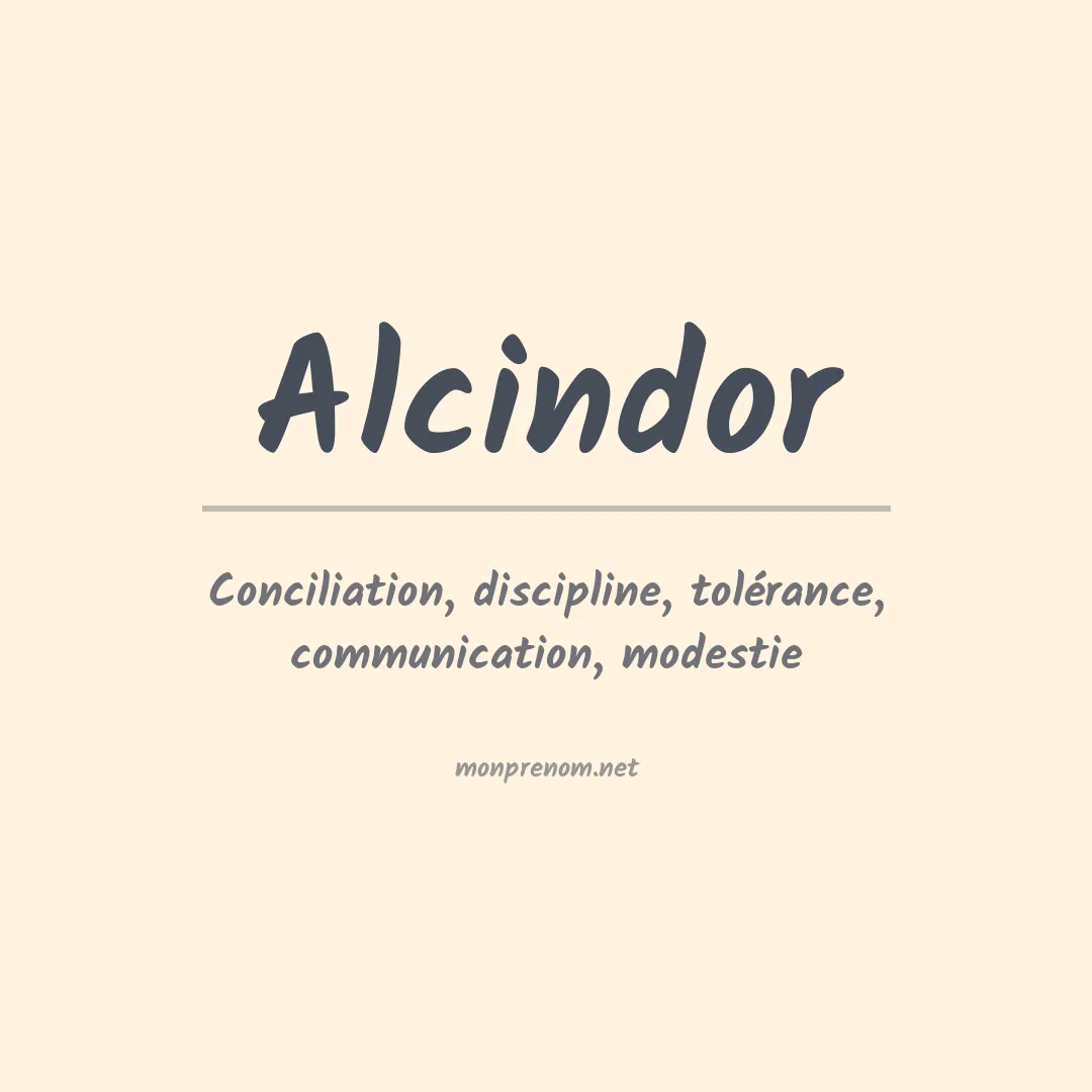 Signification du prénom Alcindor