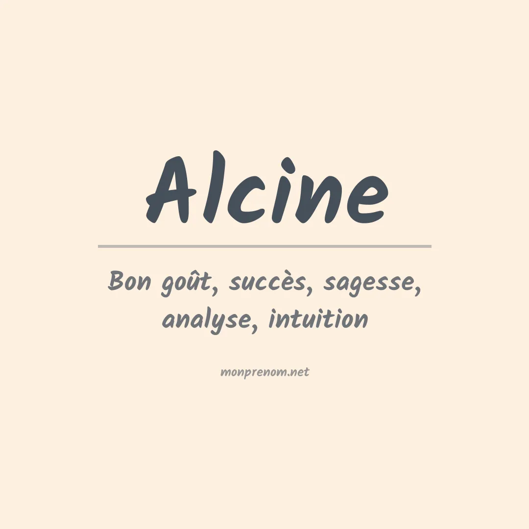 Prénom Alcine