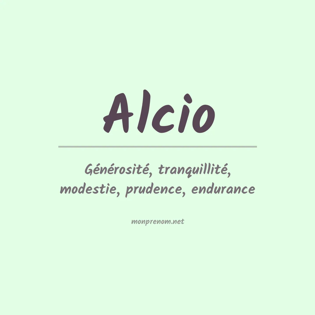 Signification du prénom Alcio