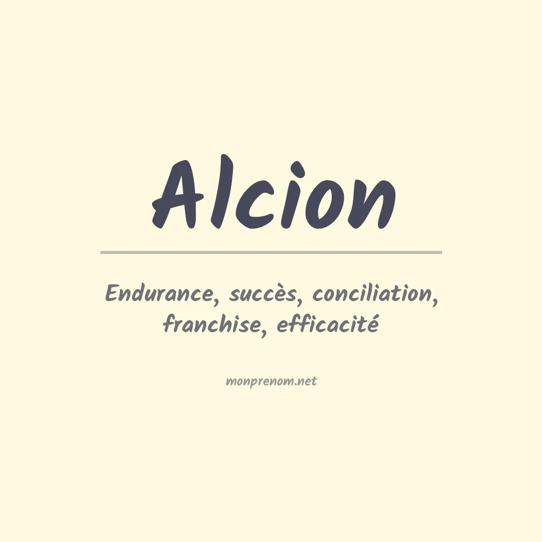 Signification du prénom Alcion