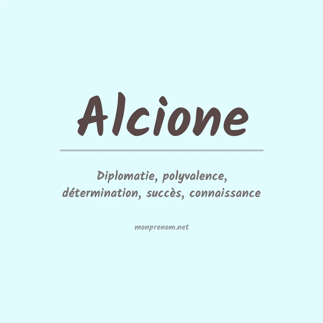 Signification du prénom Alcione