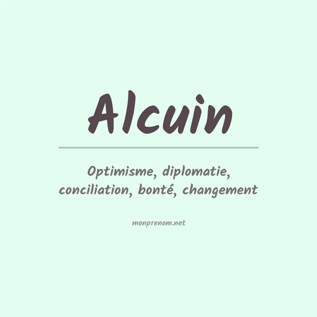 Signification du prénom Alcuin