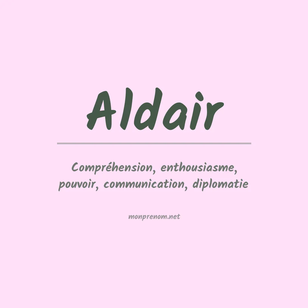 Prénom Aldair