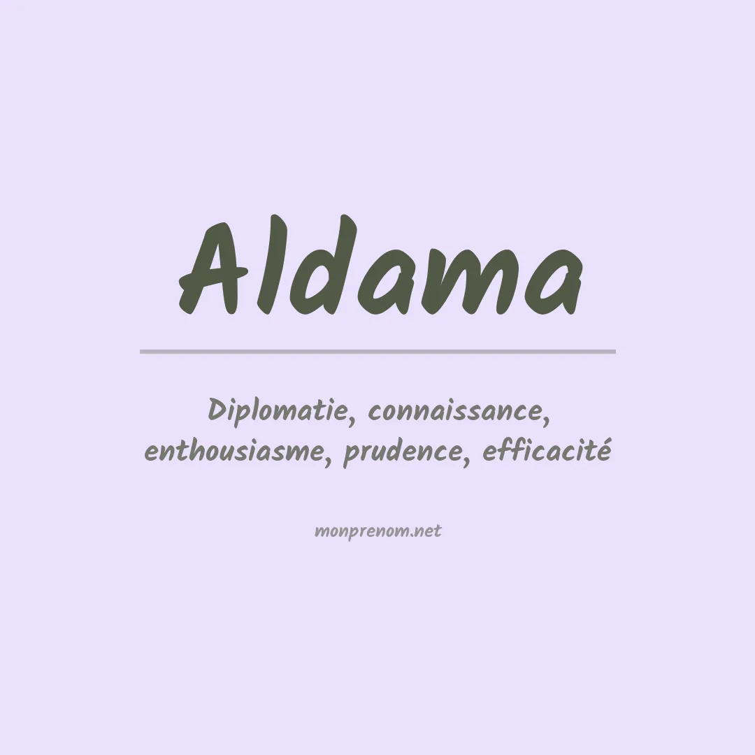 Prénom Aldama