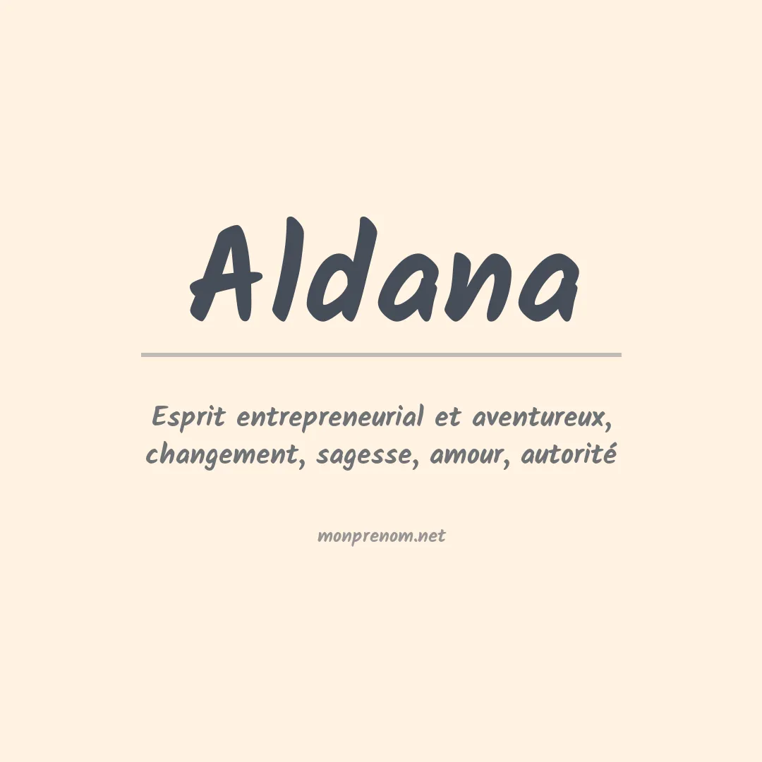 Prénom Aldana