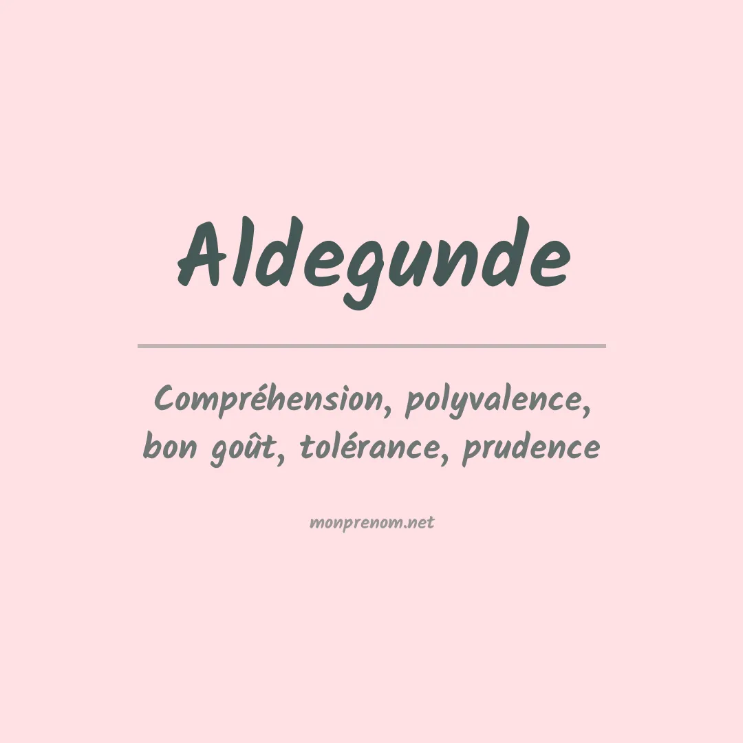 Prénom Aldegunde