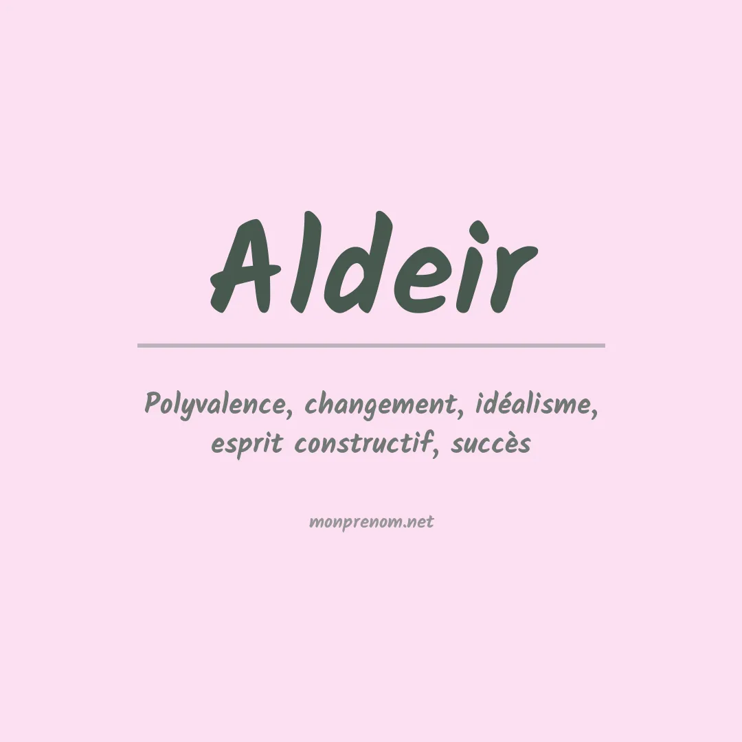 Prénom Aldeir