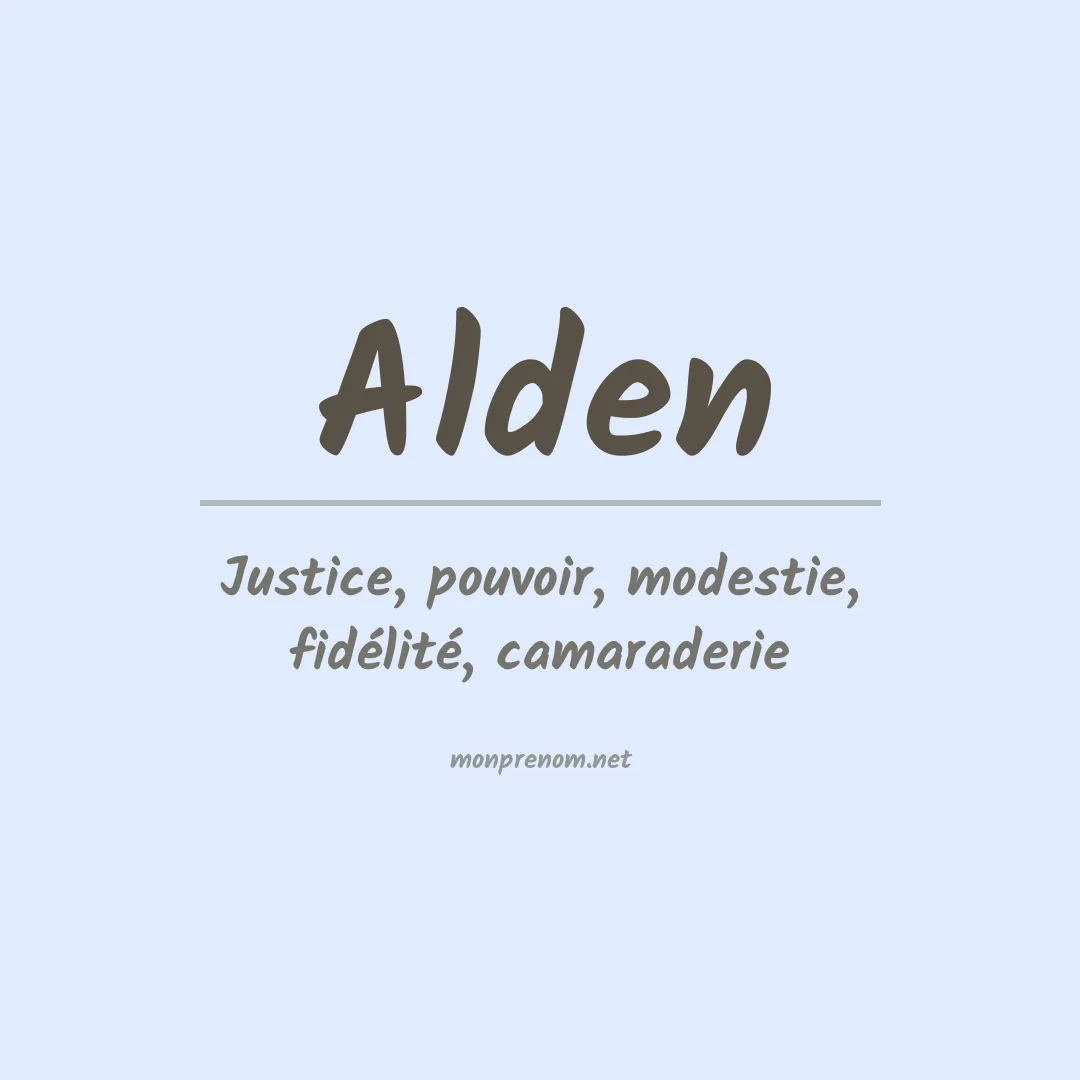 Prénom Alden