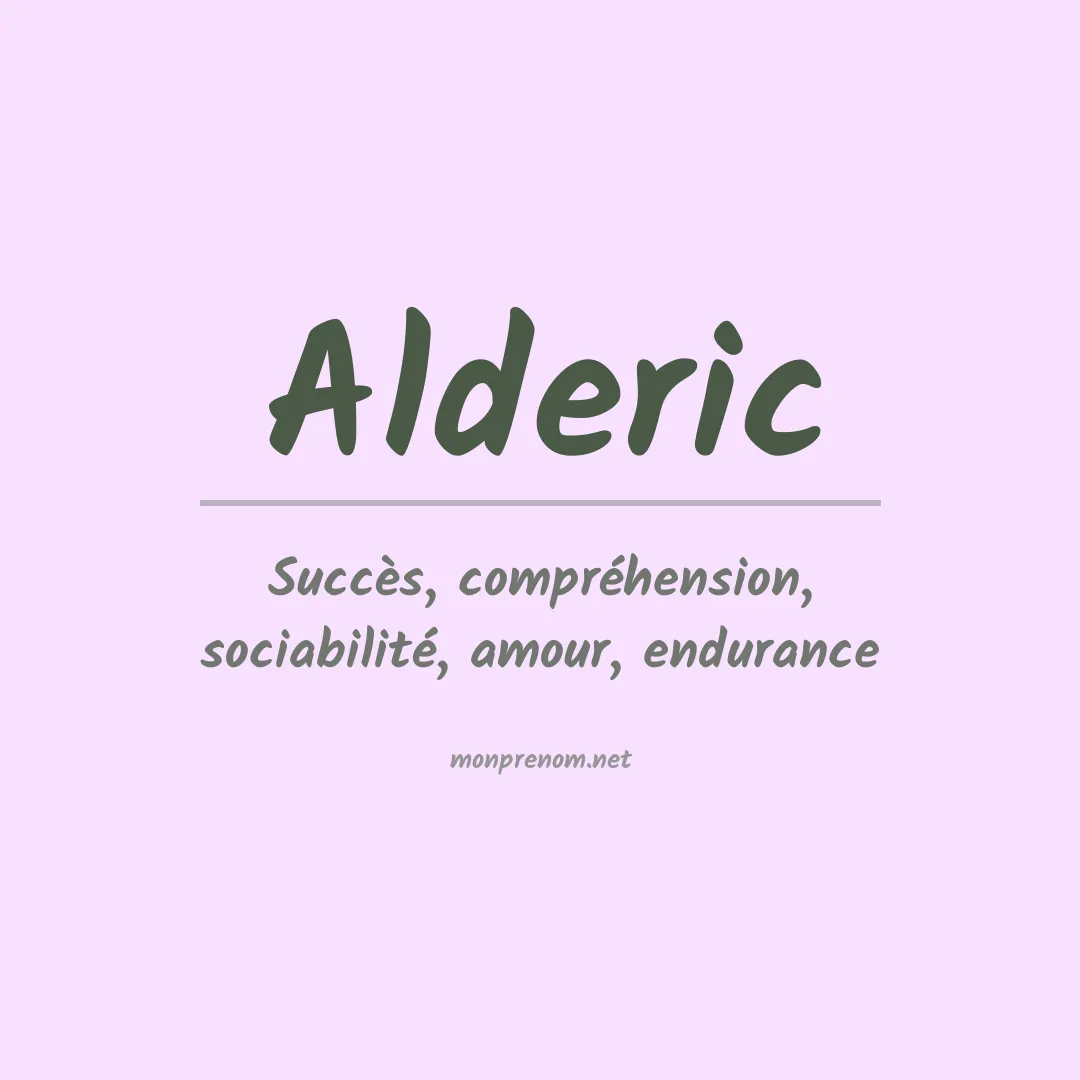 Signification du prénom Alderic