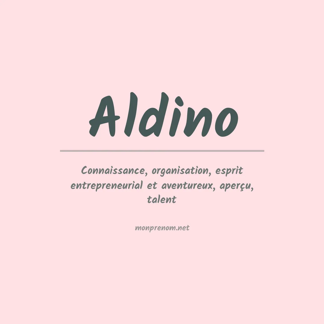 Prénom Aldino