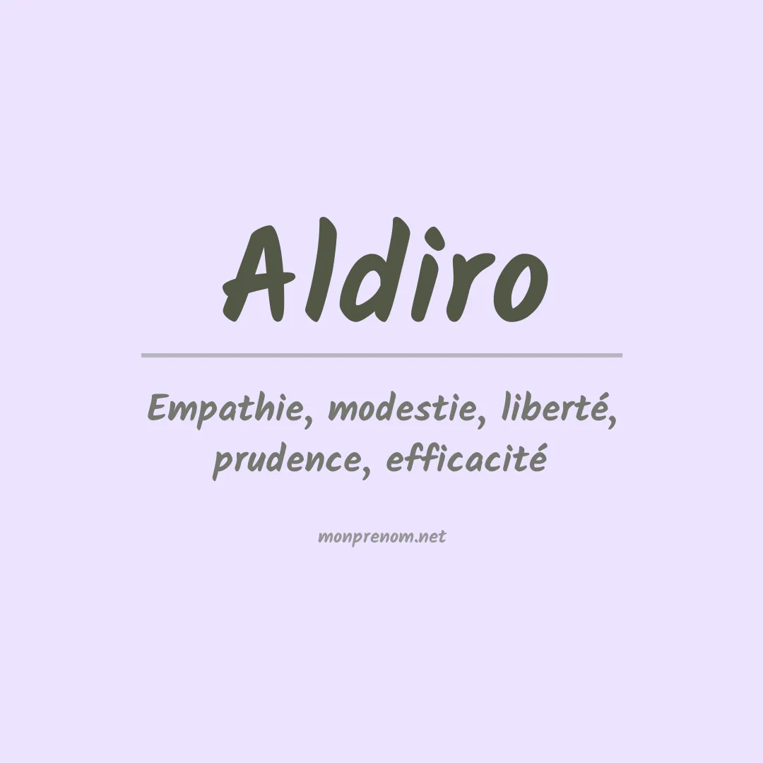 Prénom Aldiro