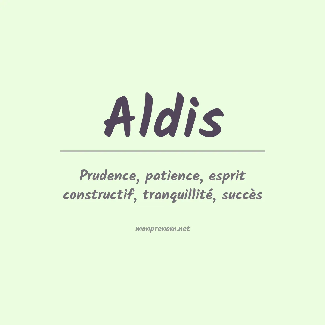 Prénom Aldis