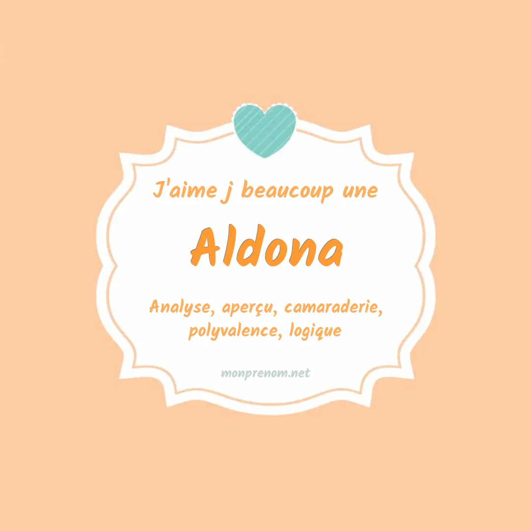 J'aime beaucoup Aldona