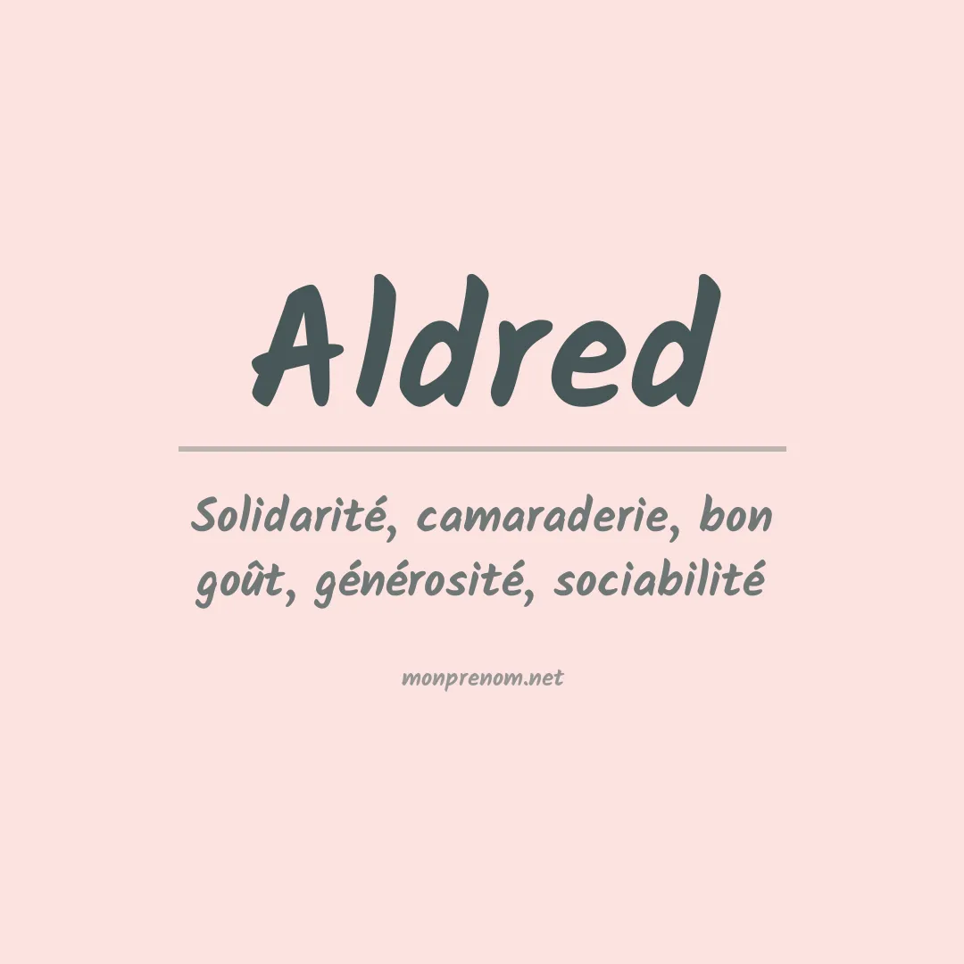 Prénom Aldred