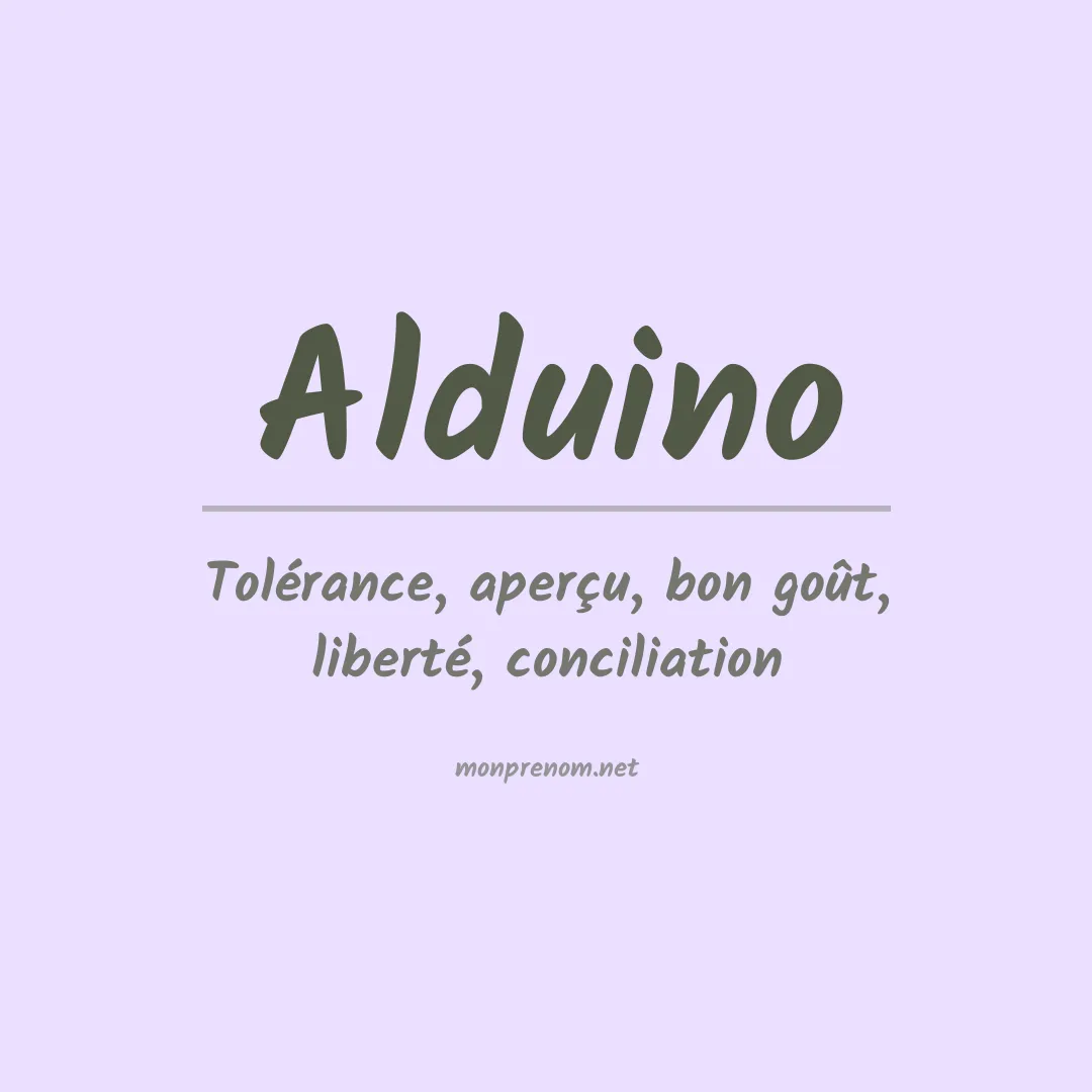 Prénom Alduino
