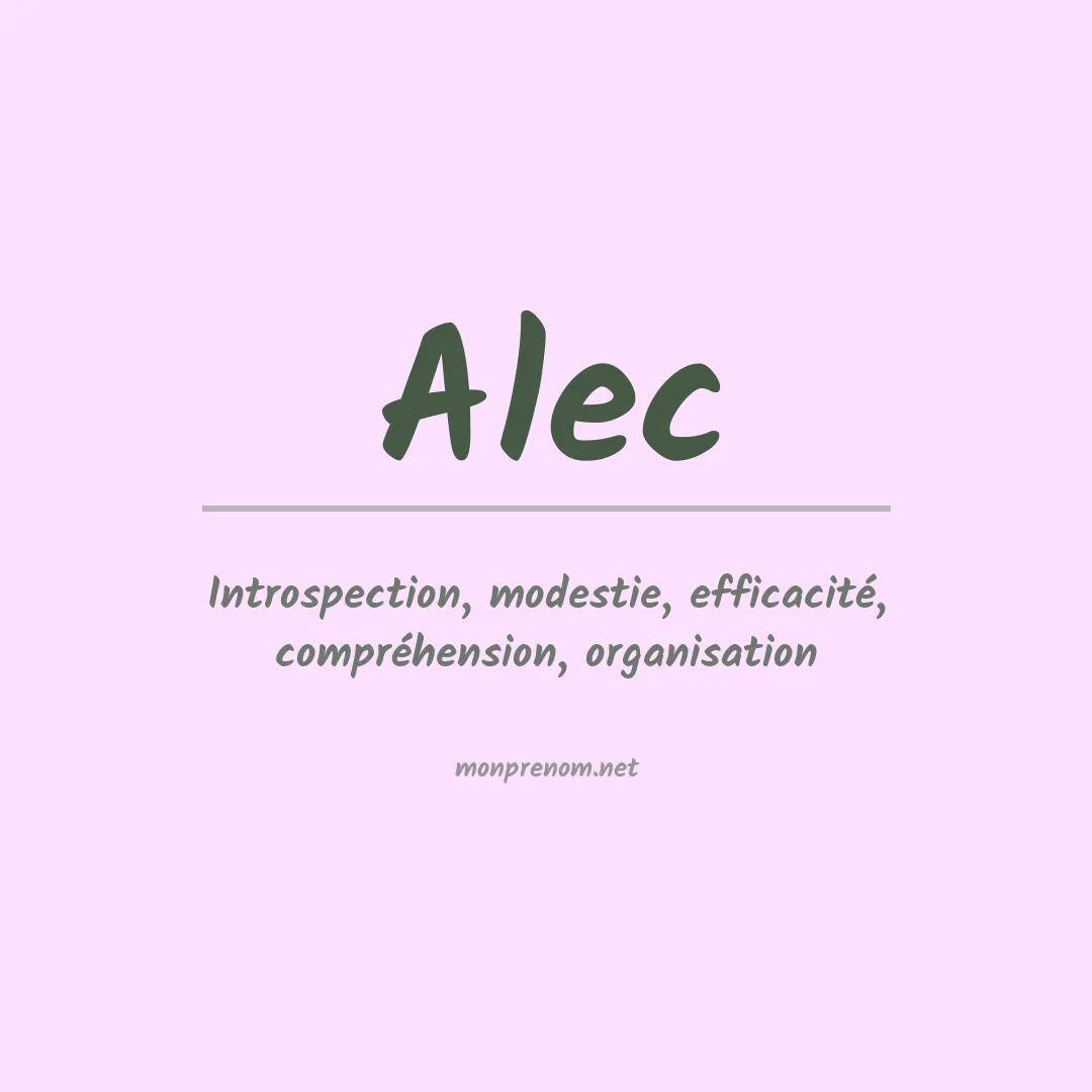 Prénom Alec