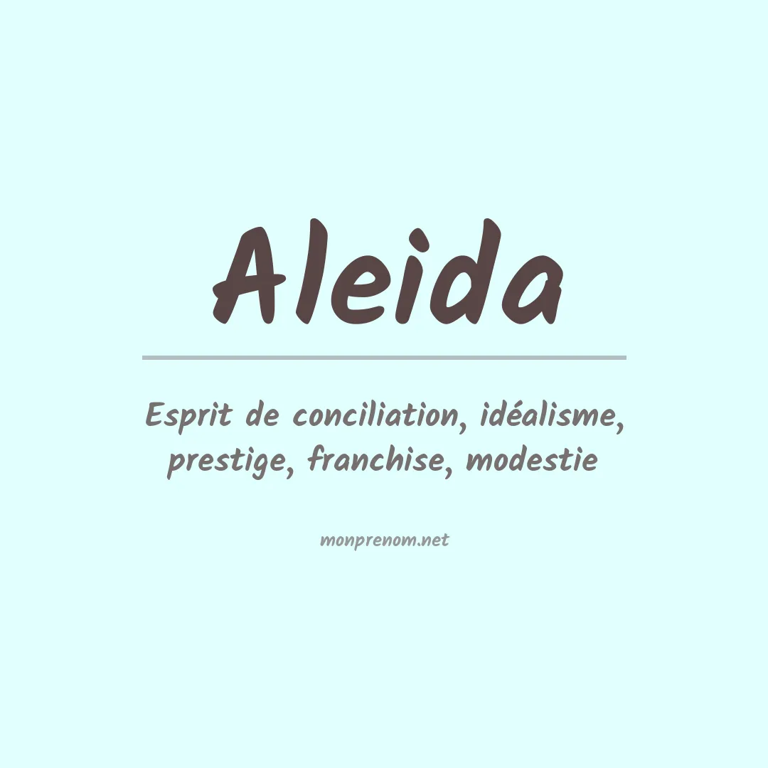 Prénom Aleida