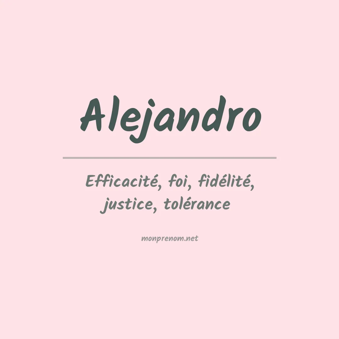 Prénom Alejandro