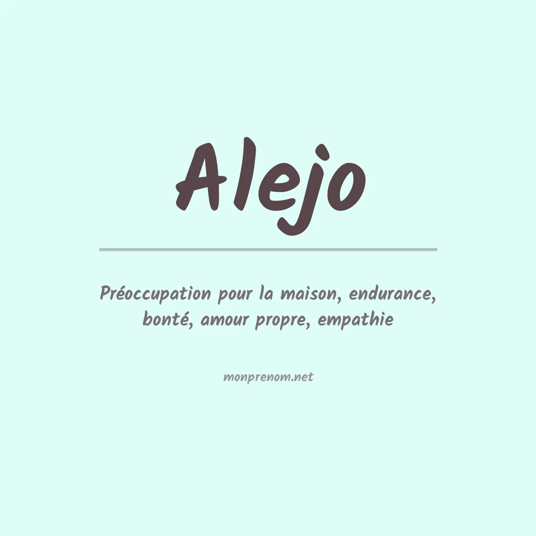 Prénom Alejo