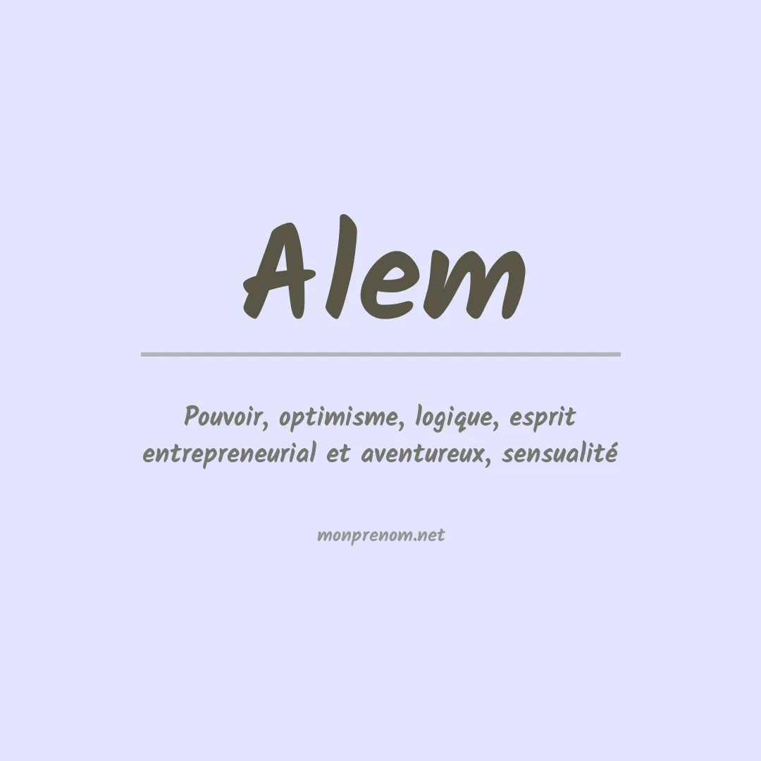 Prénom Alem