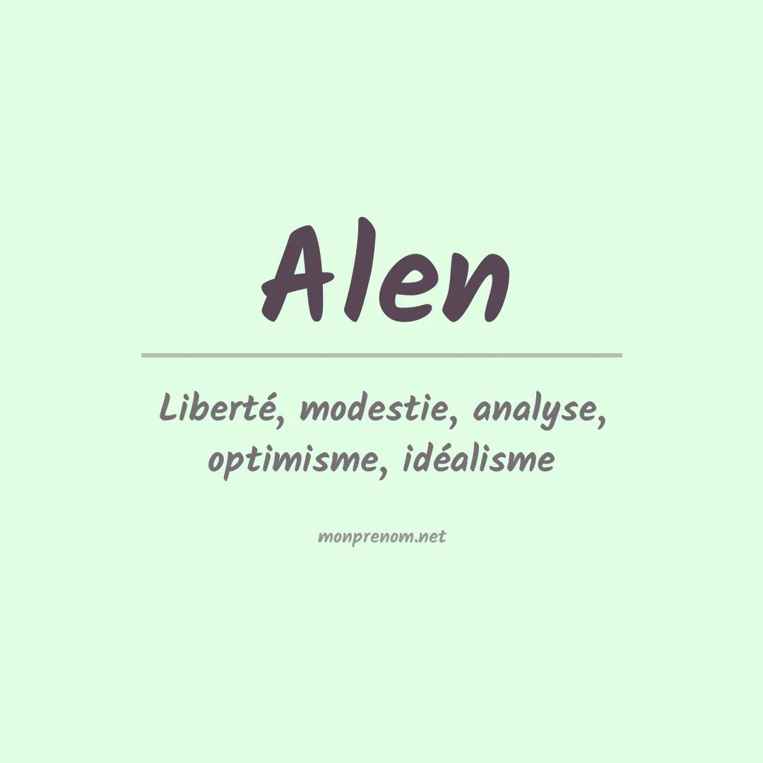 Prénom Alen