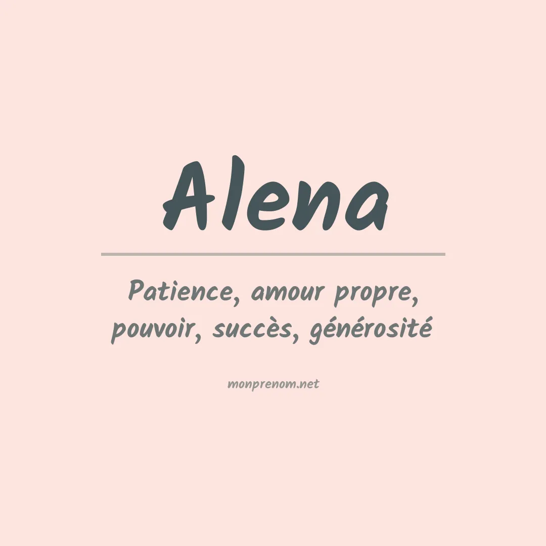 Prénom Alena