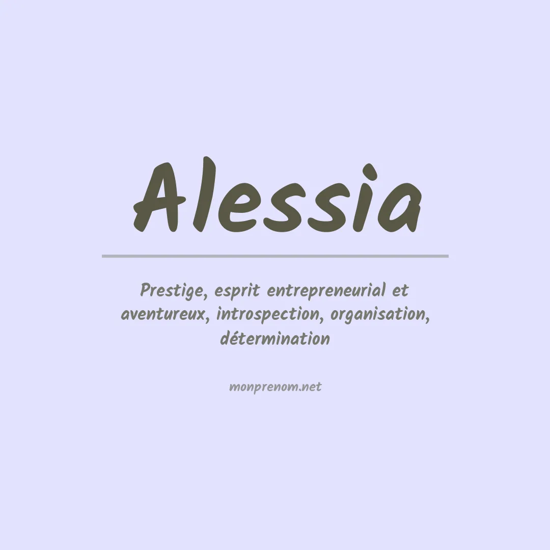 Signification du prénom Alessia