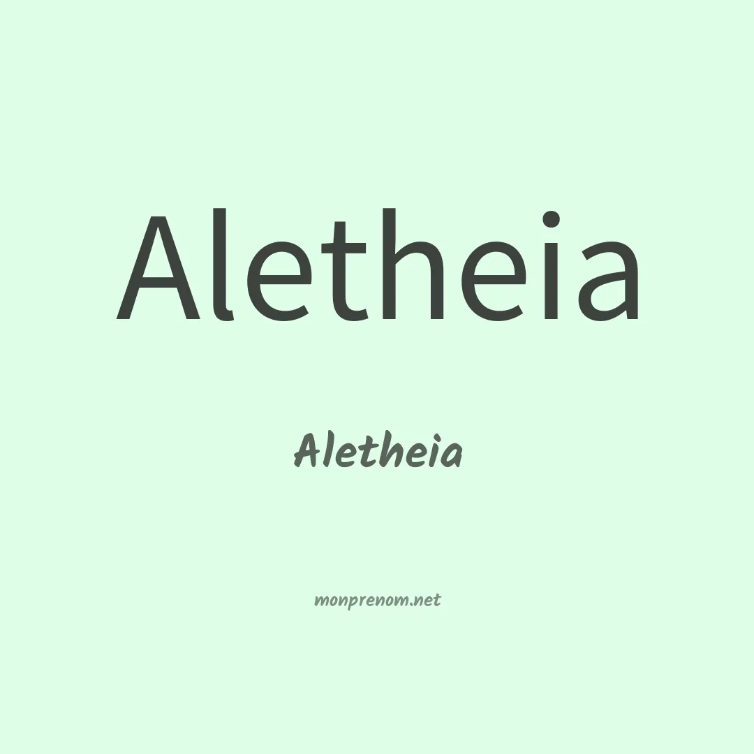 Aletheia en chinois