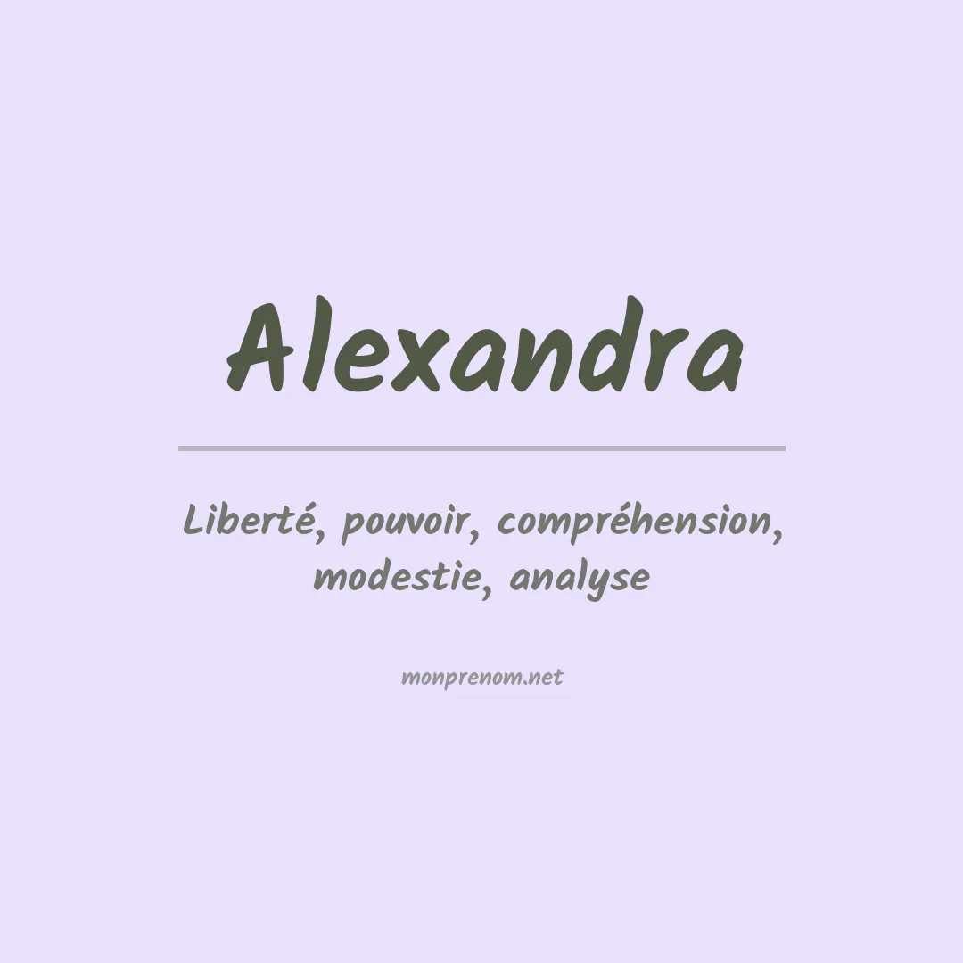 Prénom Alexandra