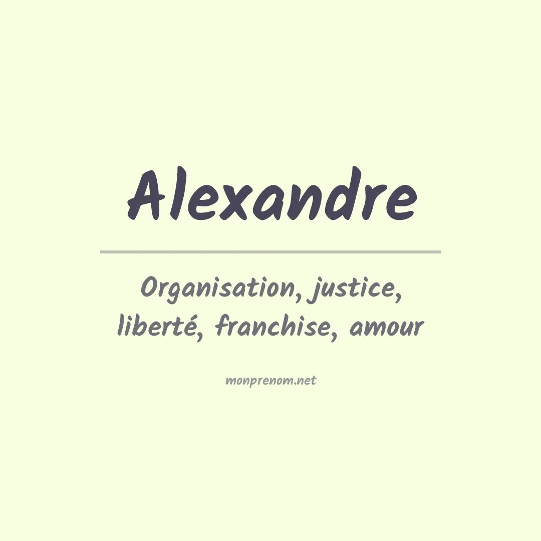 Prénom Alexandre