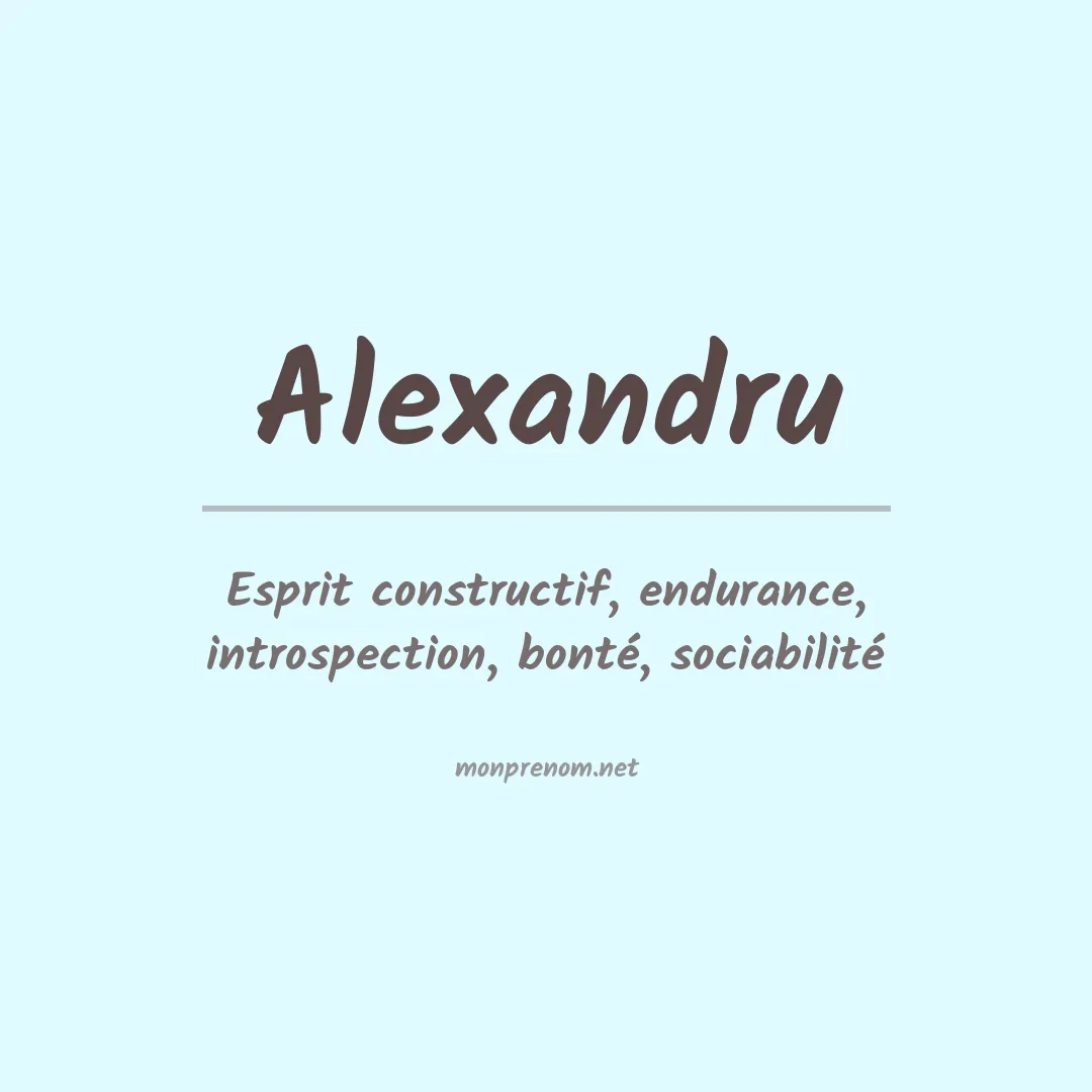 Prénom Alexandru