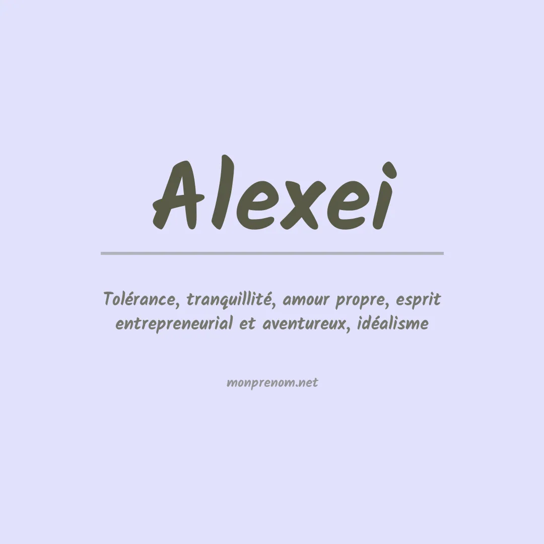 Prénom Alexei