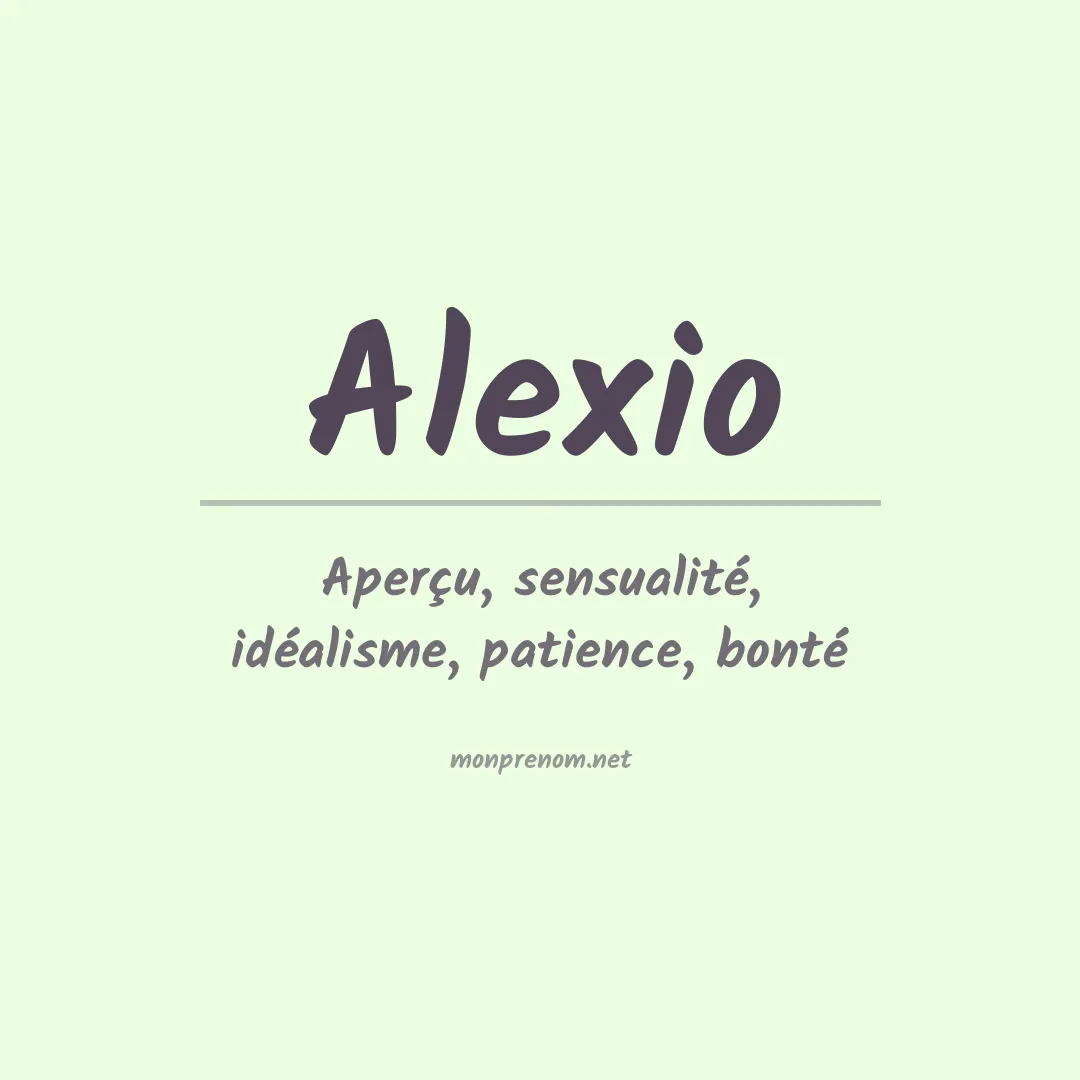 Prénom Alexio