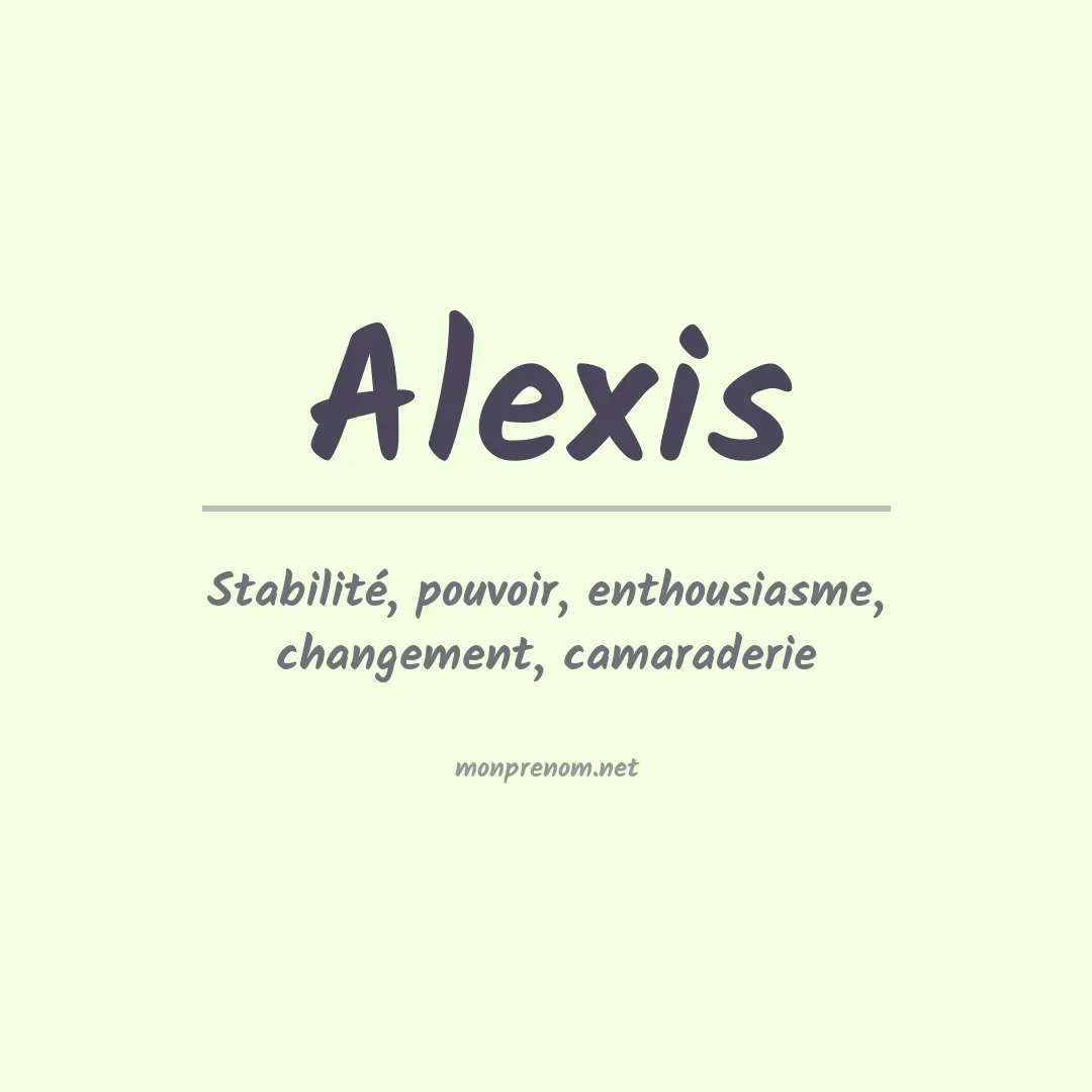 Prénom Alexis