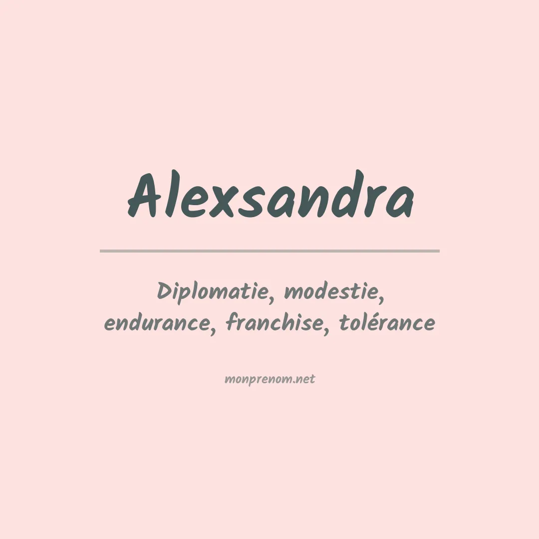 Prénom Alexsandra