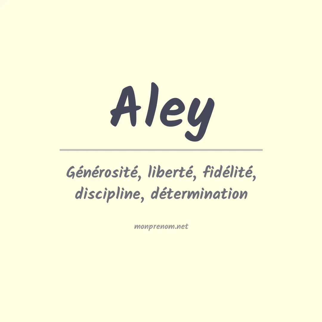 Prénom Aley