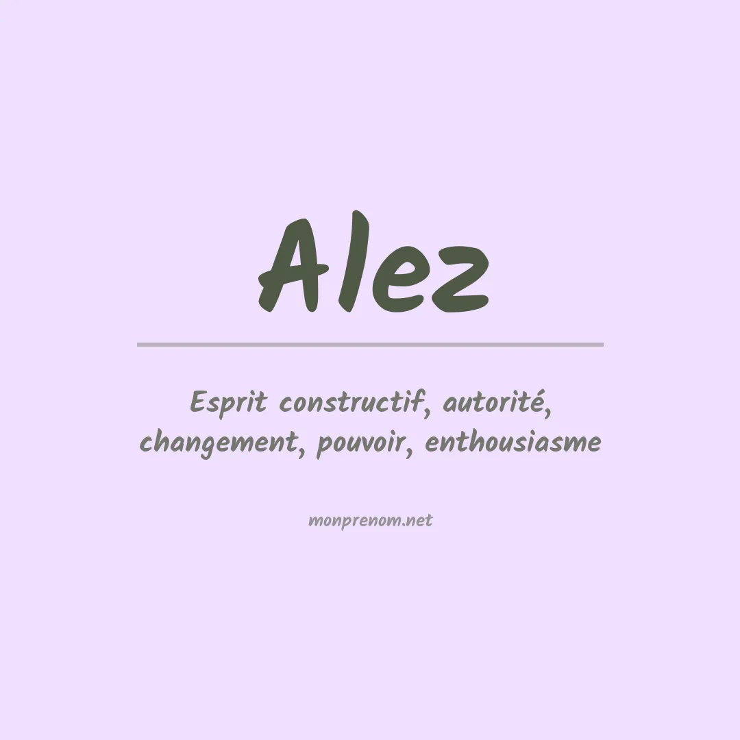 Prénom Alez